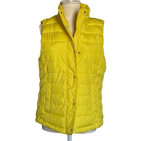 Gap Womens Warmer Puffer Vest Yellow Womens Small - Picture 1 of 8